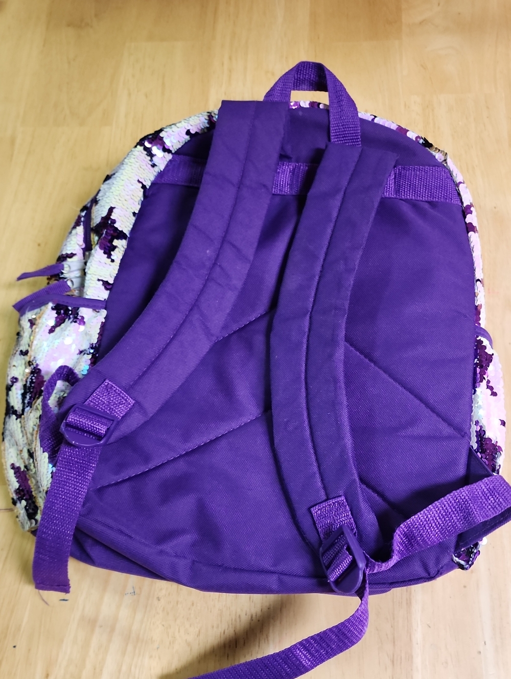 Accessory Innovations Kids Purple Reversible Sequin Star Backpack & Lunchbox Set - Picture 7 of 16